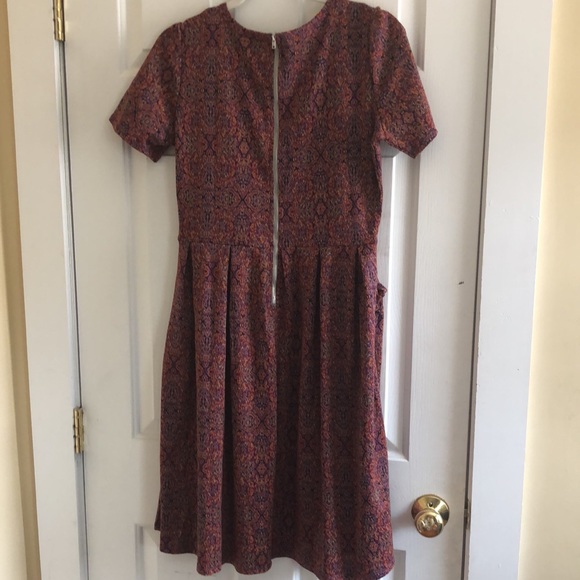 Maroon A-line Dress - Picture 2 of 4